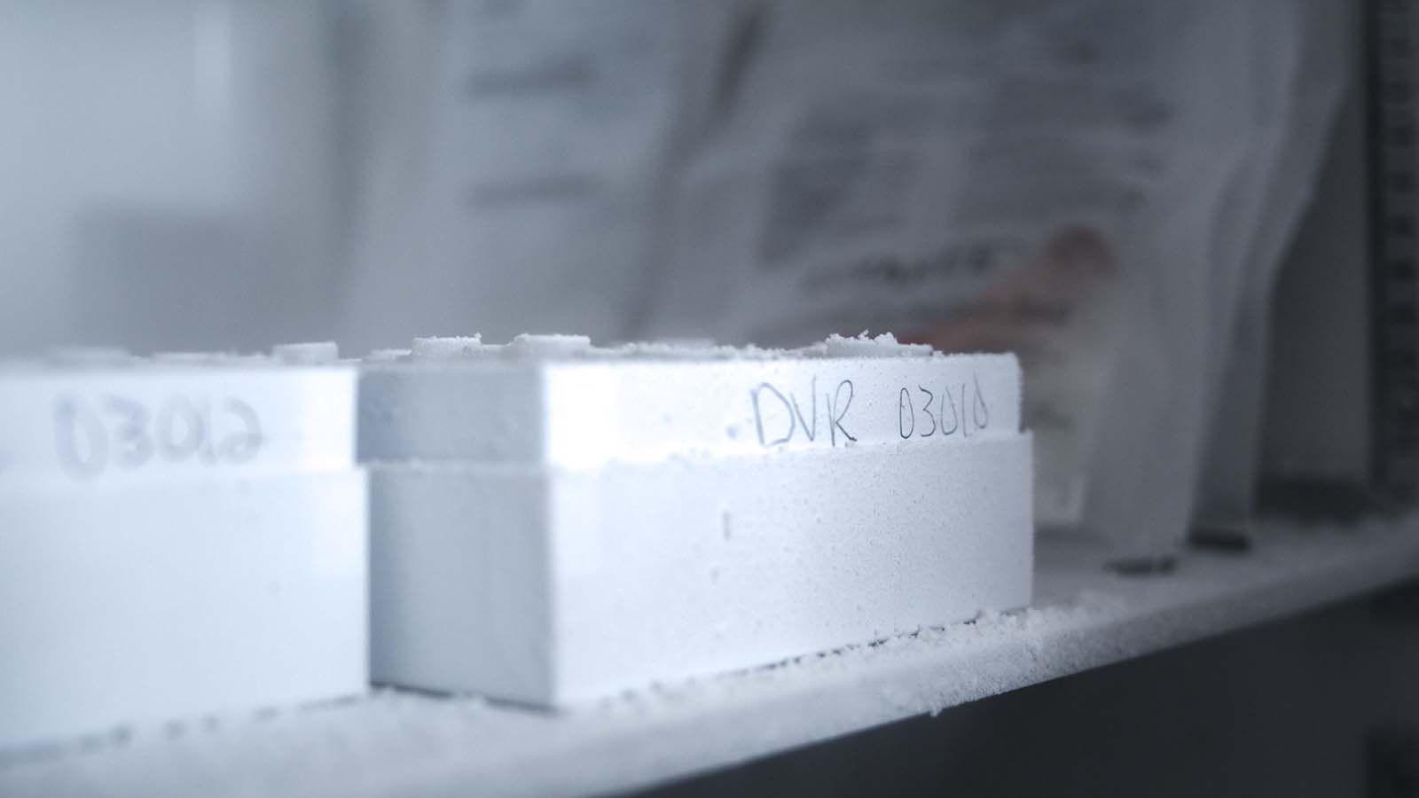 Pharmaceuticals in freezer